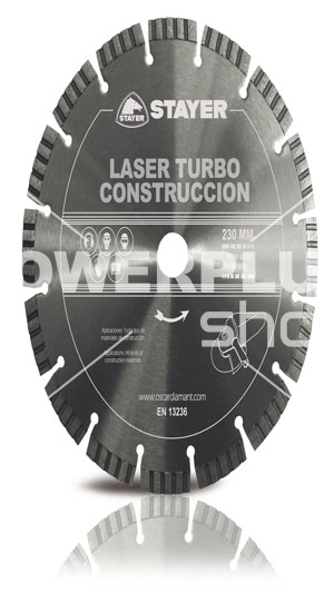 (obrázek pro) 125 x 22,2 x 10 mm Laser Turbo Construction Profesional Stayer