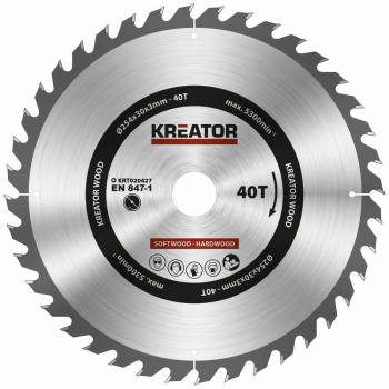 (obrázek pro) KRT020427 - Pilový kotouč na dřevo 254mm 40T