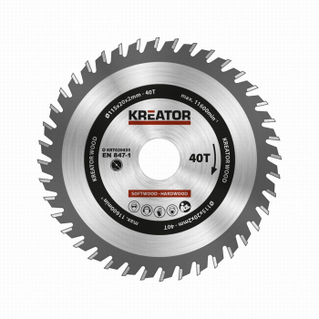 (obrázek pro) KRT020435 - Pilový kotouč na dřevo 115mm, 40T