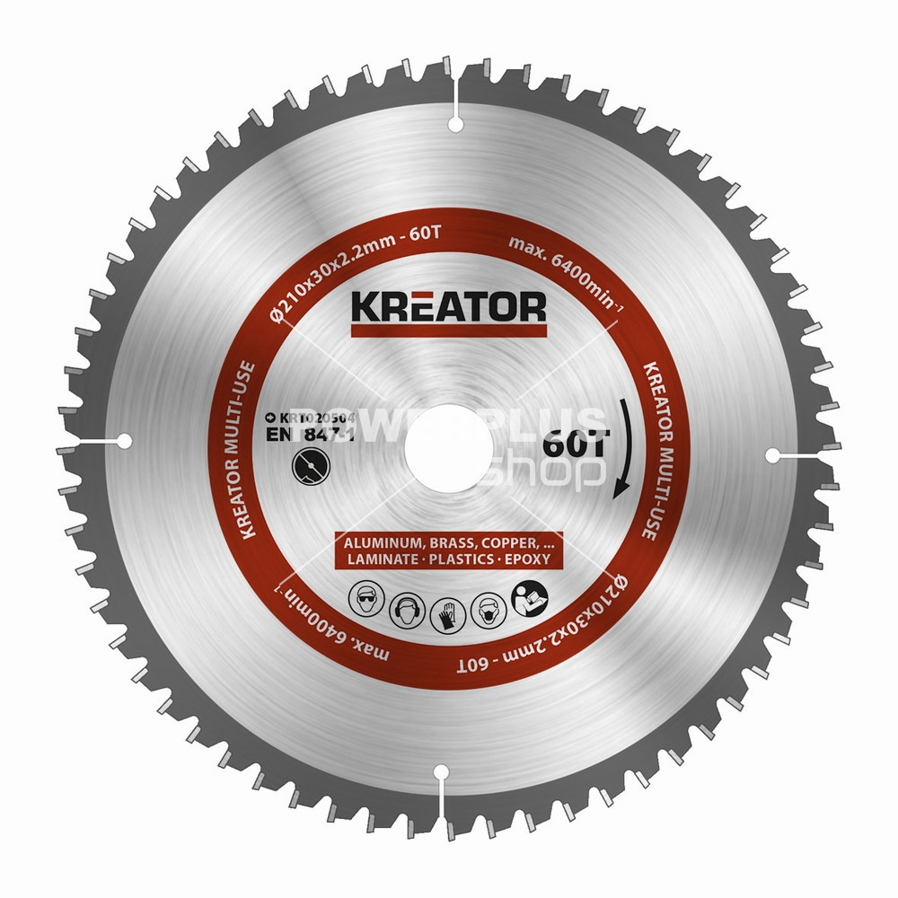 (obrázek pro) KRT020504 - Pilový kotouč univerzální 210mm, 60T