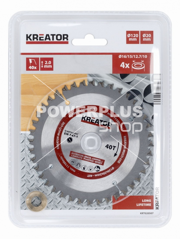 KRT020507 - Pilový kotouč univerzální 120mm, 40T