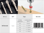 (obrázek pro) KRT061600 - 5 ks vytahovačů šroubů