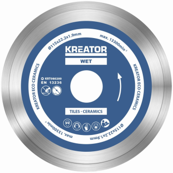 (obrázek pro) KRT080200 - Diamantový kotouč celoobvodový 115mm 3ks sada