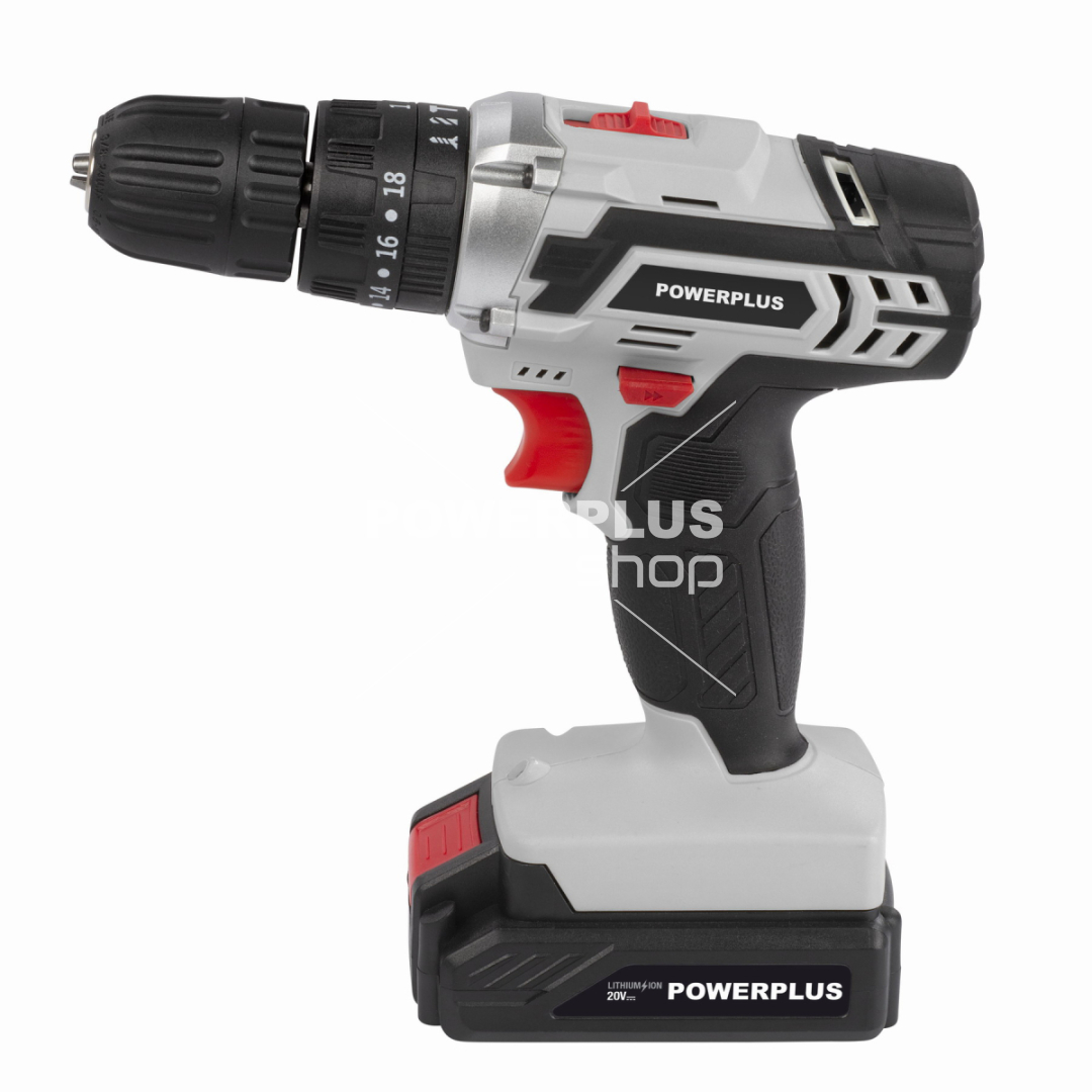 POWC1080 - Aku šroubovák / vrtačka s příklepem 20V LI-ION