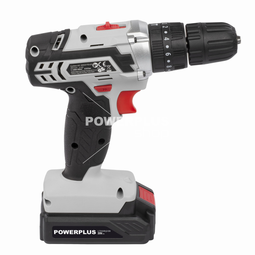 POWC1080 - Aku šroubovák / vrtačka s příklepem 20V LI-ION