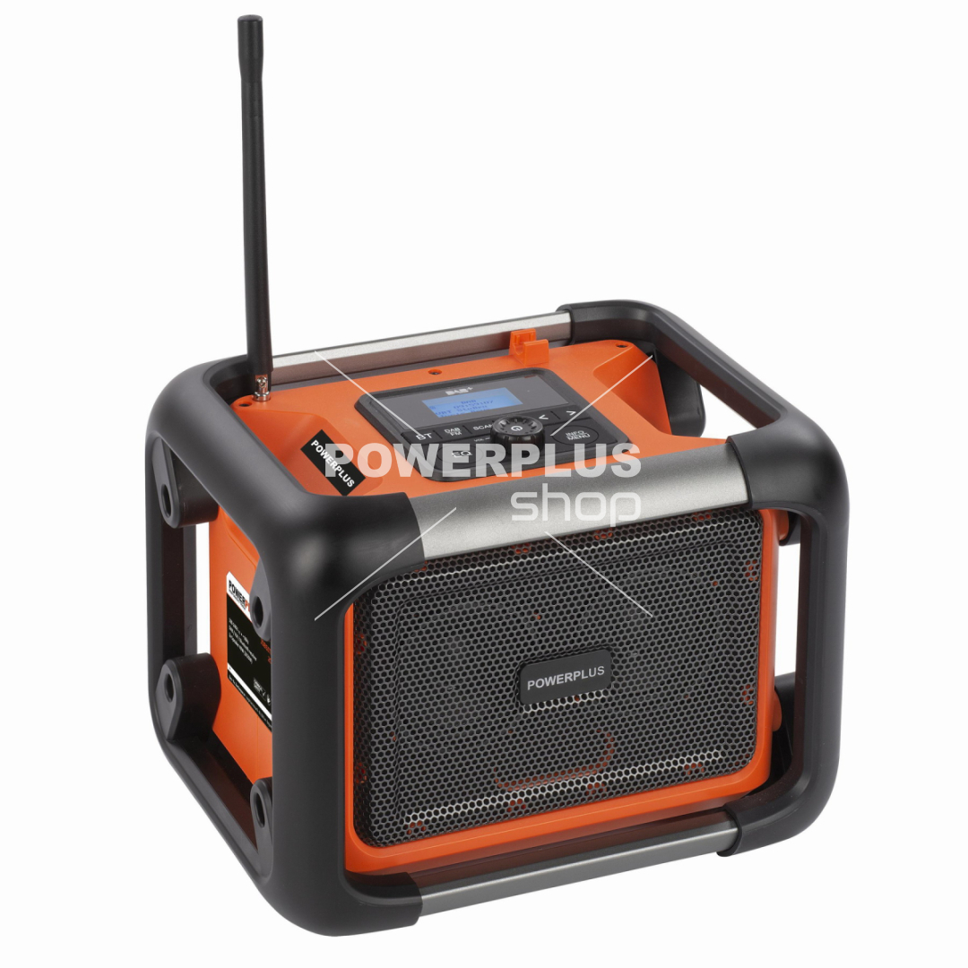 POWDP8061 - Aku stavební rádio 20V  plus  220V (bez AKU)