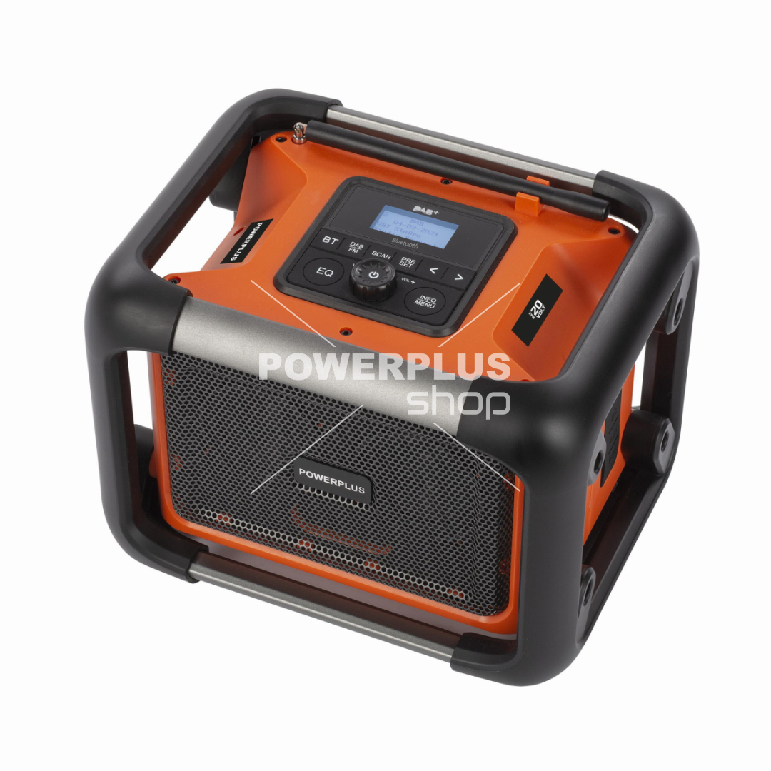 POWDP8061 - Aku stavební rádio 20V  plus  220V (bez AKU)