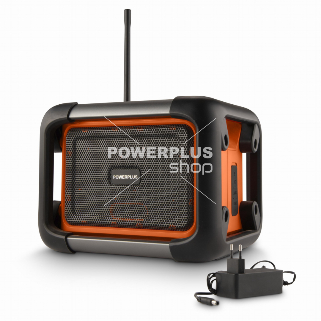 (obrázek pro) POWDP8061 - Aku stavební rádio 20V plus 220V (bez AKU)