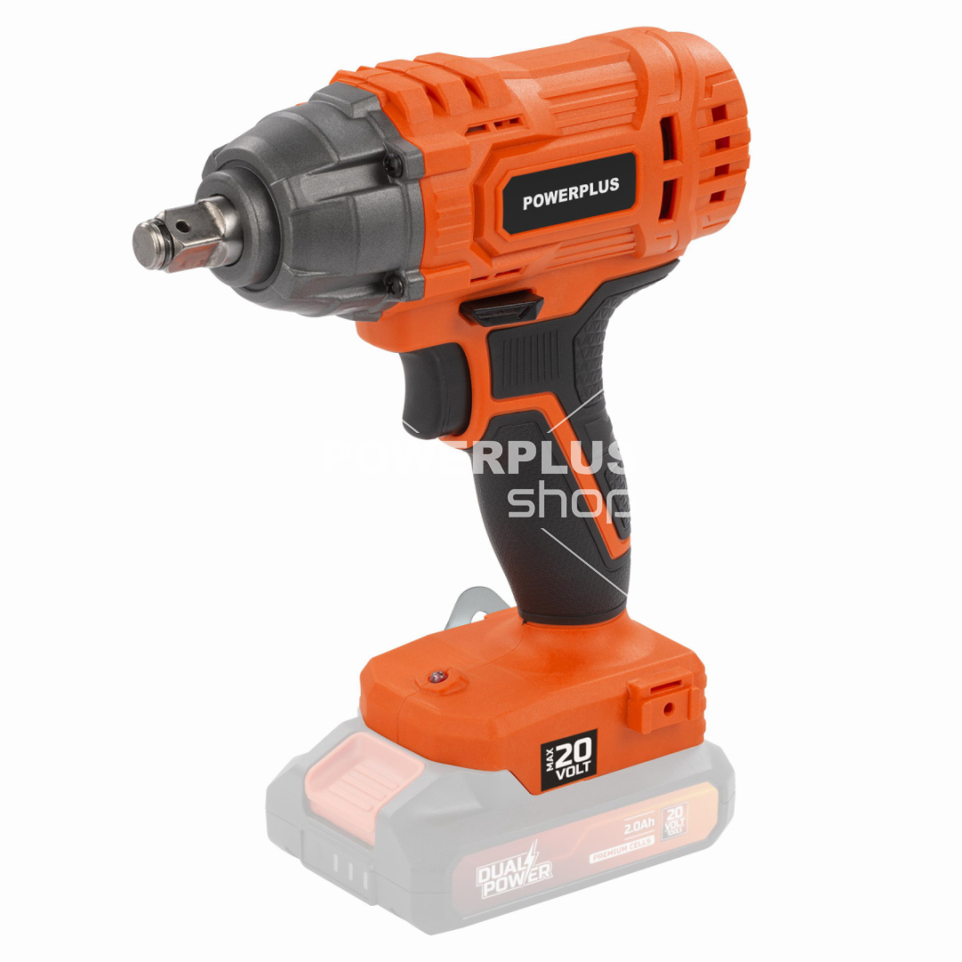 POWDPO2100 - Aku rázový utahovák 1/2" 20V 180Nm (bez AKU)