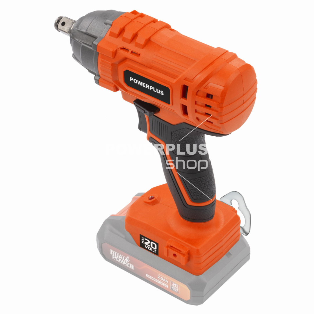 POWDPO2100 - Aku rázový utahovák 1/2" 20V 180Nm (bez AKU)