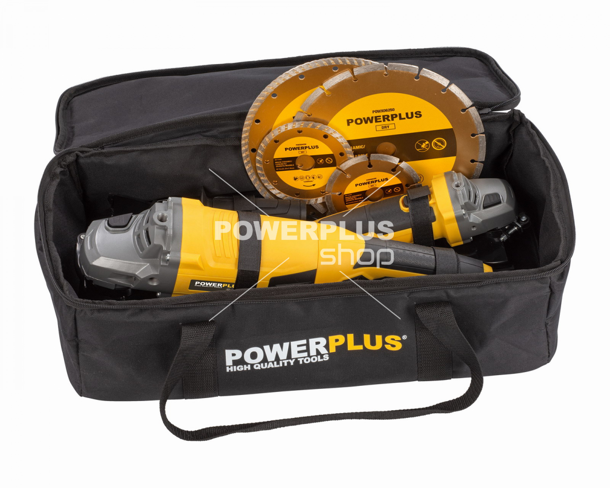 POWX06250 - SET úhlových brusek 750W 115mm a 2.000W 230mm