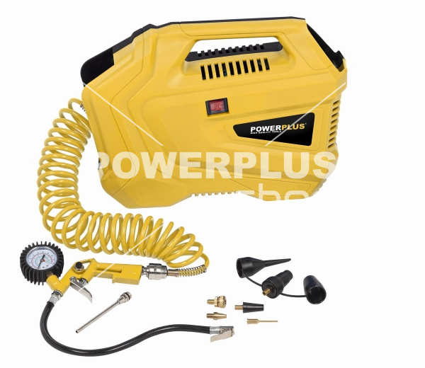 POWX1706 - Kompresor 1100W  plus  11 ks přísl. bezolejový