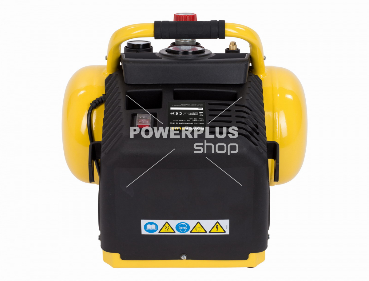 POWX1723 - Kompresor 1100W 12L 10bar bezolejový