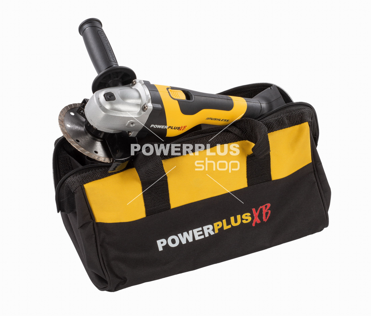 POWXB20030 - Aku úhlová bruska 115mm 20V 2bat 4,0Ah  plus  8ks p