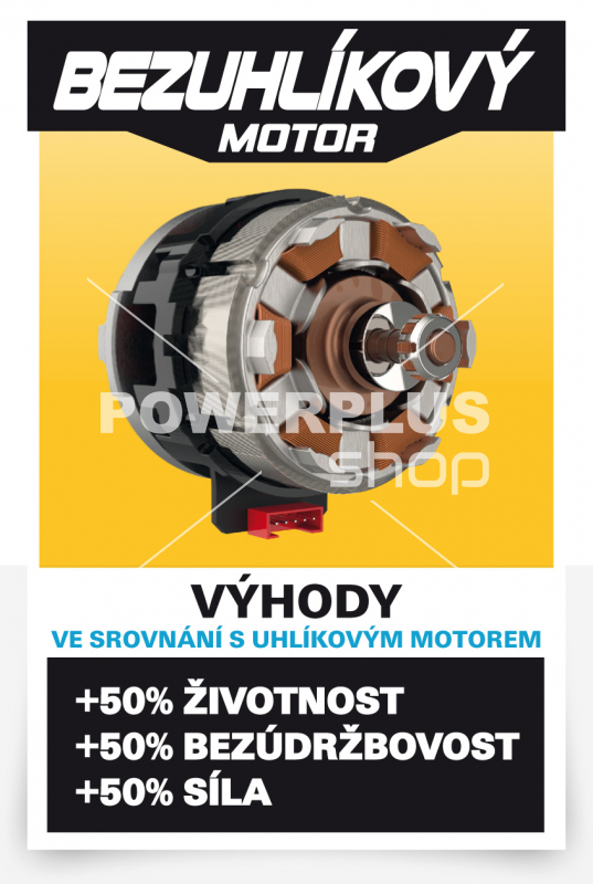 POWXB30050 - Aku rázový utahovák 1/2" 220Nm 20V