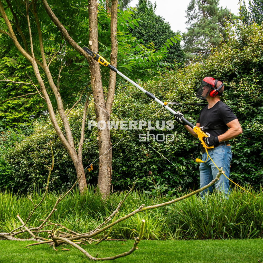 Modální Další obrázky pro POWXG1033 - Teleskopická prořezávací el. pila 750W - 250mm